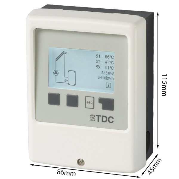 Solarsteuerung Solarregler Temperaturdifferenzsteuerung STDC V3 (ohne Fühler)