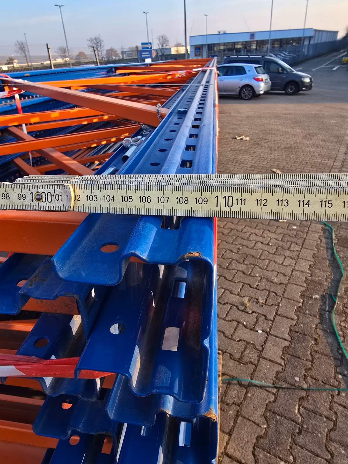 SSI SCHÄFER PR 600 Palettenregal – Grundfeld H 8600 mm, 3 Traversen, Feldlast 9.900 kg Kopie