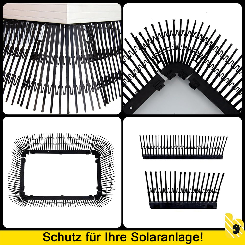 Birdstop 1 Meter H: 18cm Vogelschutz für Solaranlagen – Marderschutz für PV-Module & Dach