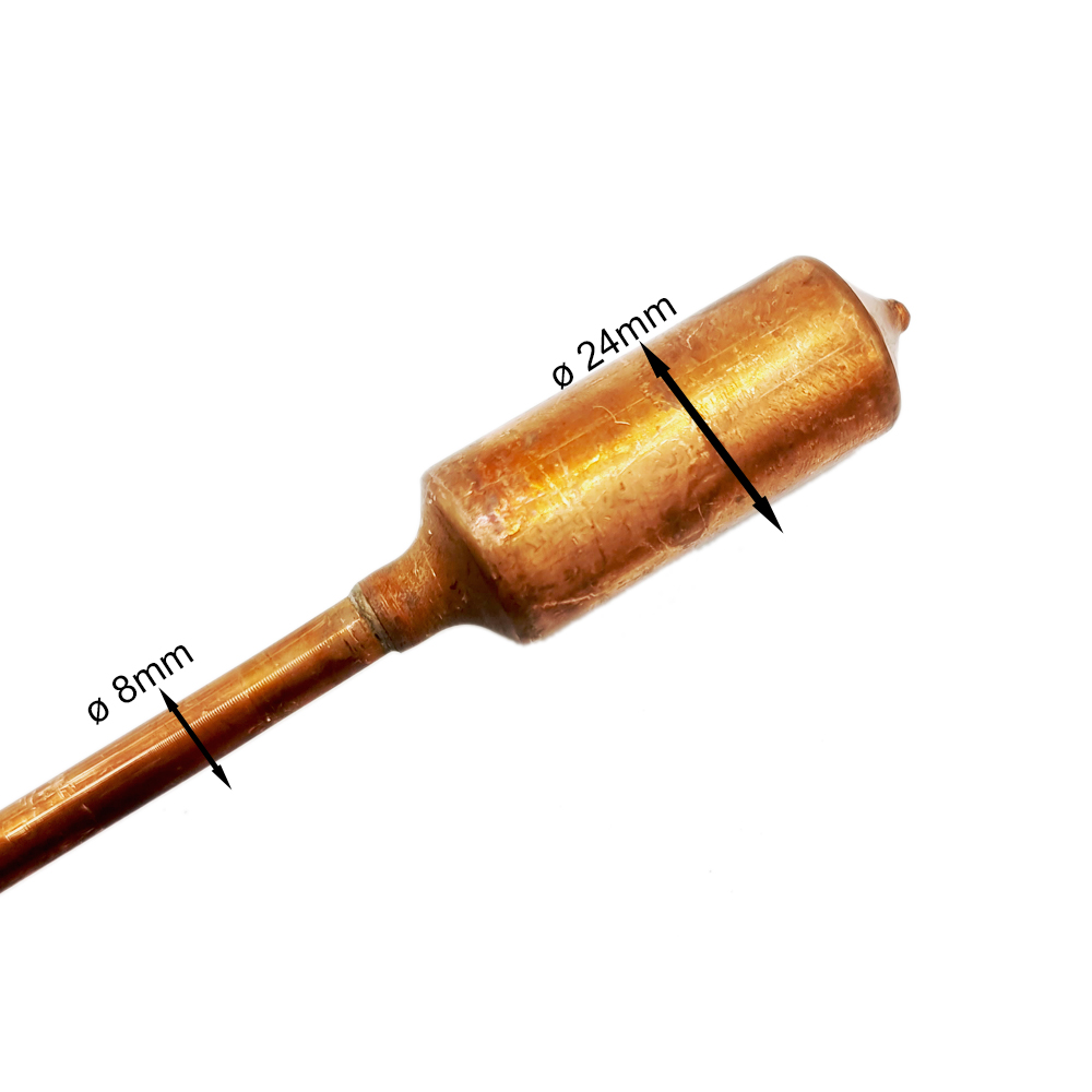 Ersatz Heatpipe Ø 24mm Kopf für Eurotherm-Solar-PRO