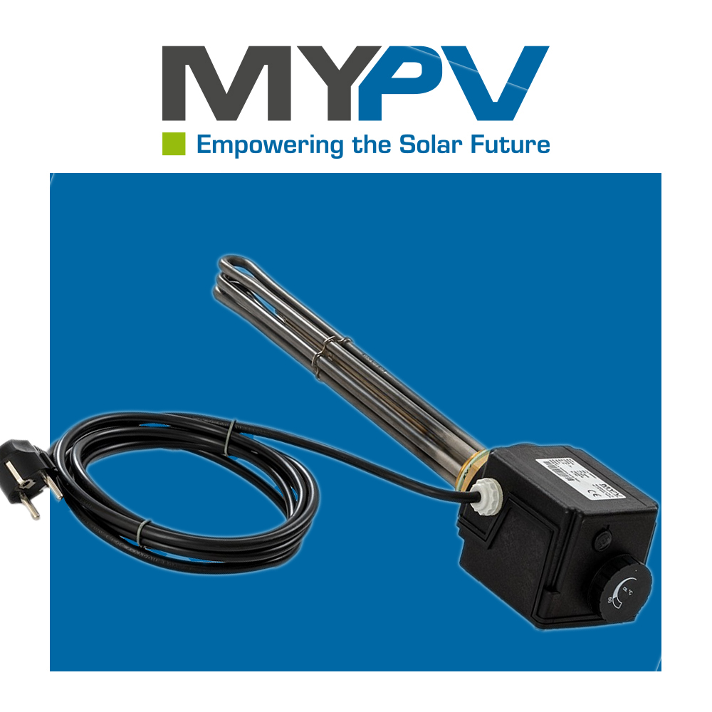 MyPV Elektroheizstab 3kW Gewinde 1 1/2" regelbar mit AC-Thor Manager MyPV Elektroheizstab 3kW Gewinde 1 1/2" regelbar mit AC-Thor Manager