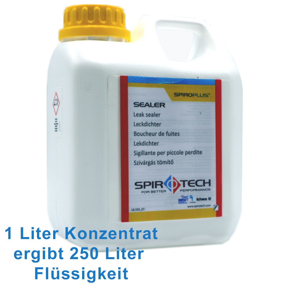 1 Liter SpiroPlus Sealer Flüssigdichtmittel Dichtmittel Solar Leckage Konzentrat 1 Liter SpiroPlus Sealer Flüssigdichtmittel Dichtmittel Solar Leckage Konzentrat