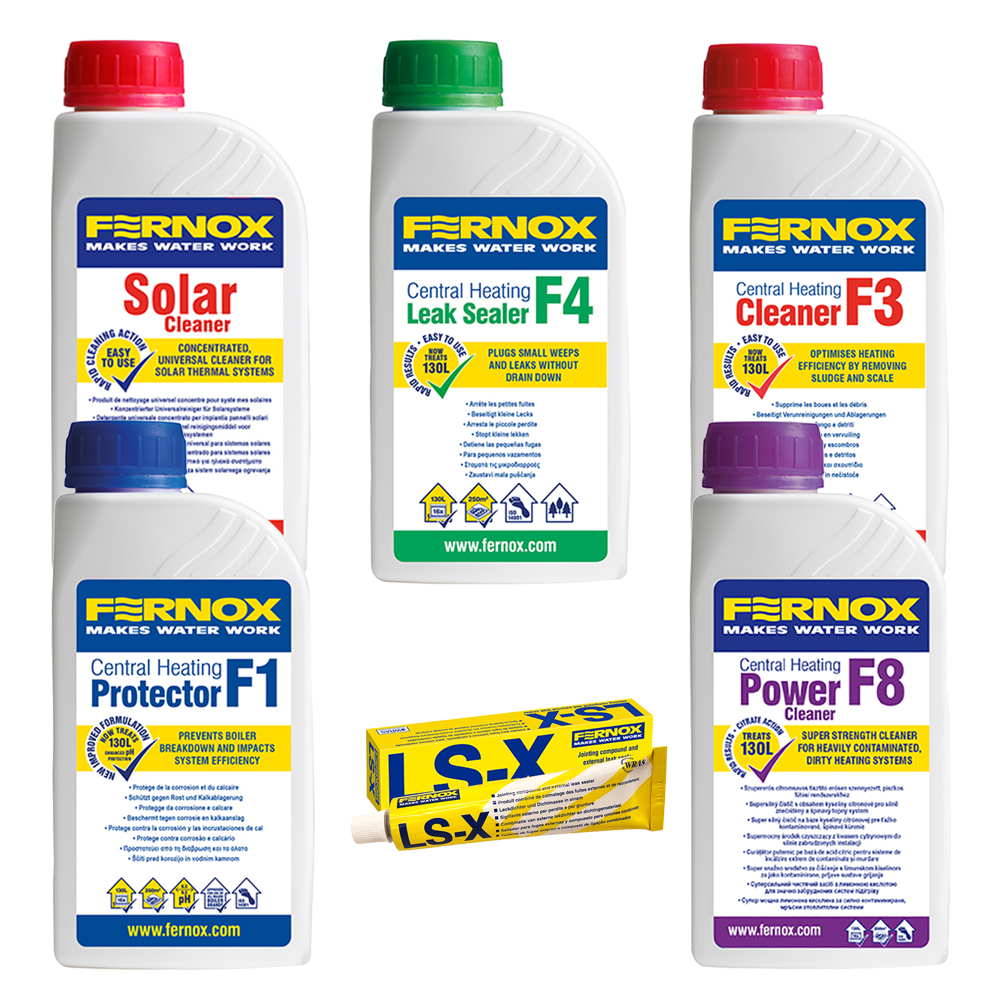 Fernox Dichtmittel Reiniger Sealer Protector Solar Cleaner F1 F3 F4 F8 LS-X