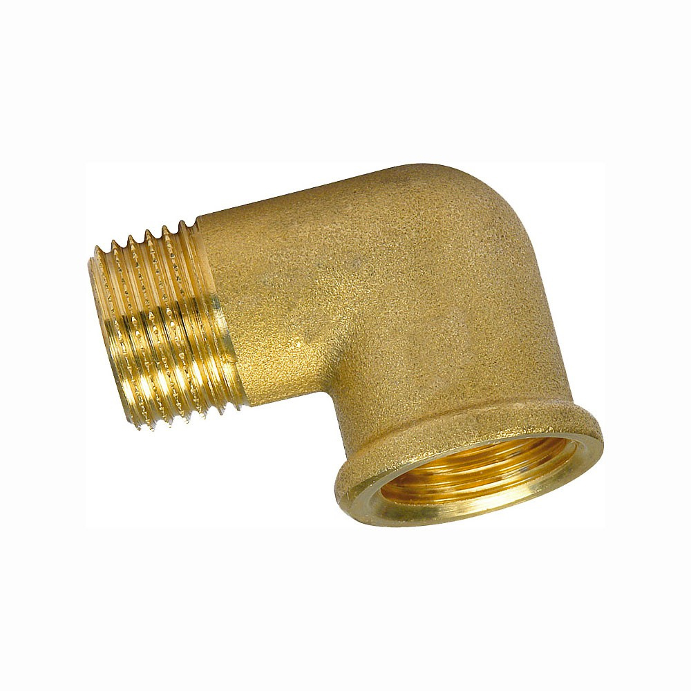 90° Messing Winkel 1/2" - DN15 Innengewinde/Außengewinde