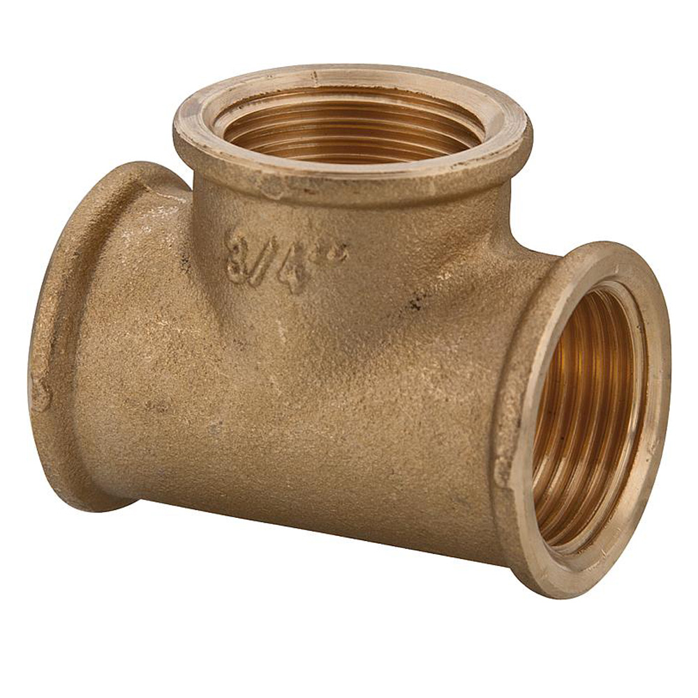 9008107-01 Messing T-Stück 3/8" bis 2" Innengewinde Fitting DN10 bis DN50