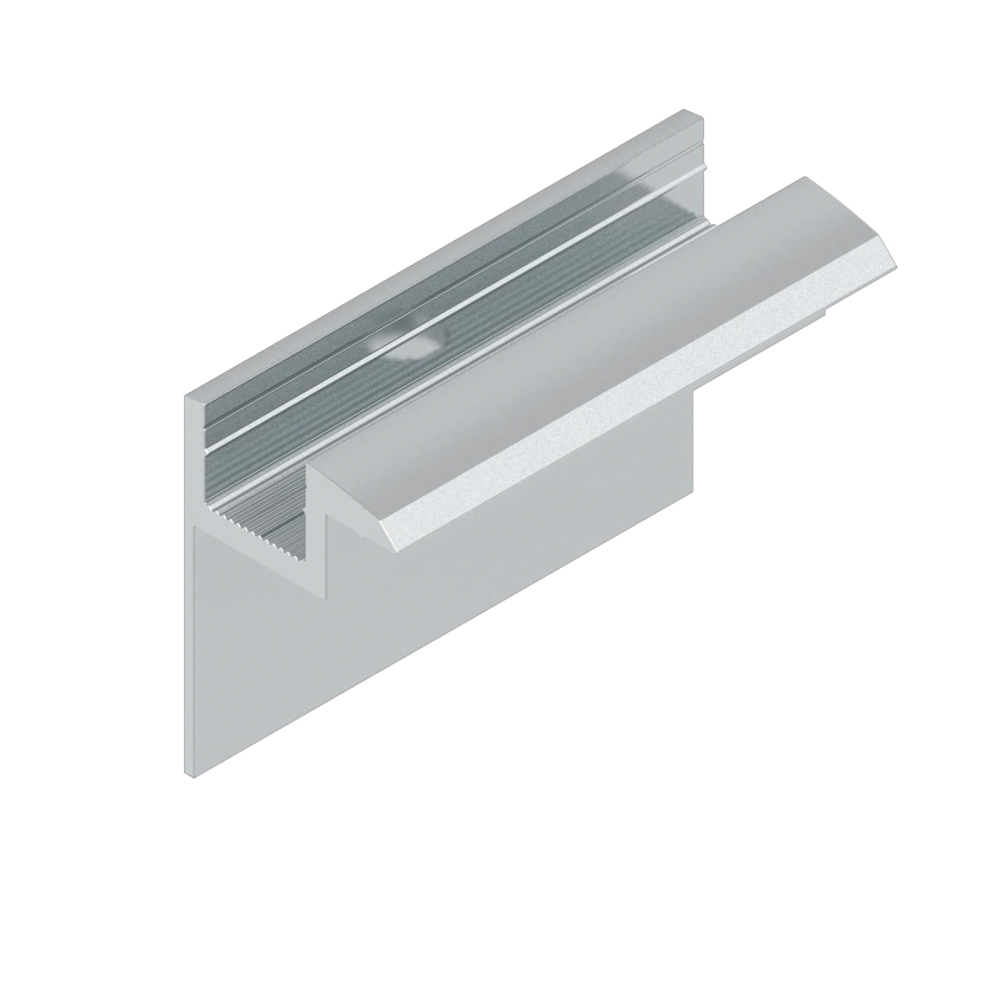 2er-Set Endklemmen für 30 mm Module silber Solar Photovoltaik Aluminium 0% MwSt.