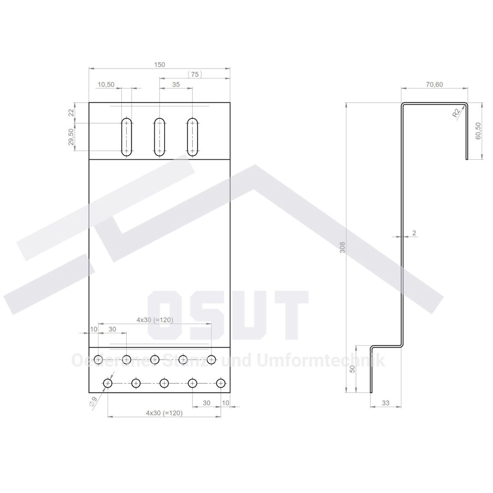 Aufdach Montagesystem Eurotherm Solar PRO 30R - Biberschwanz DD