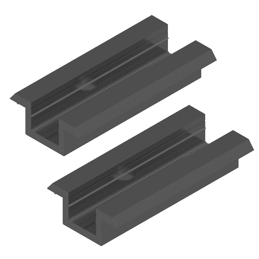 9745-se2er 2er-Set Universal Mittelklemme für 30-50 mm Module schwarz Solar Photovoltaik 0% MwSt.