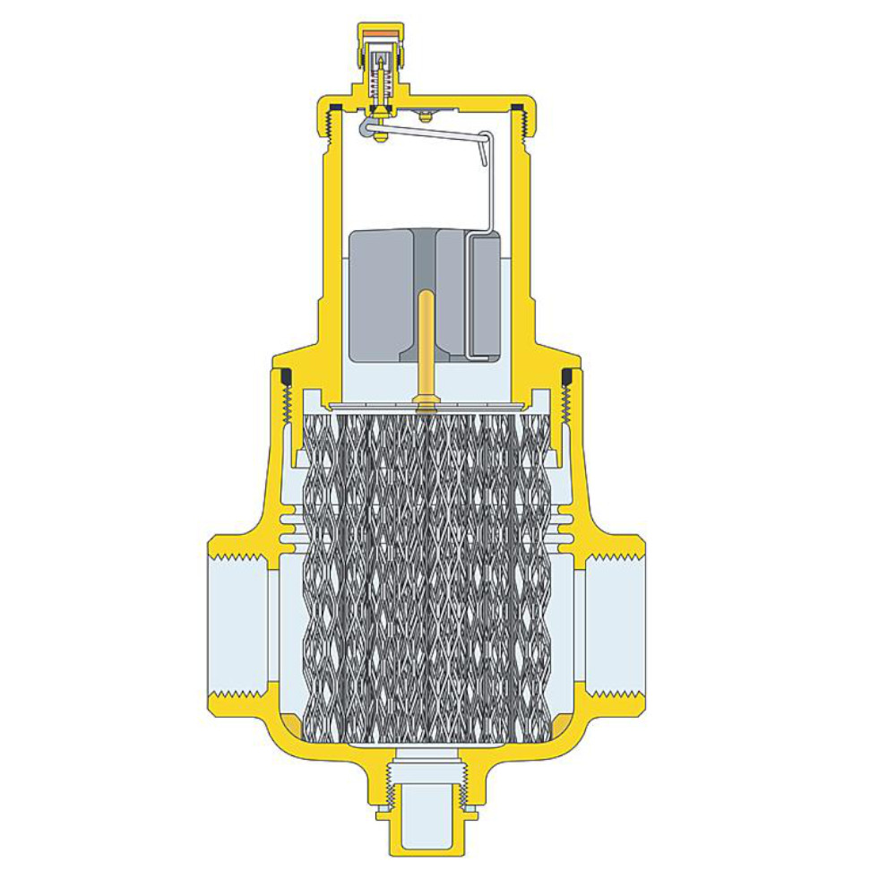 Caleffi Luftabscheider DISCAL 3/4“ Entlüfter Mikroblasen vertikal