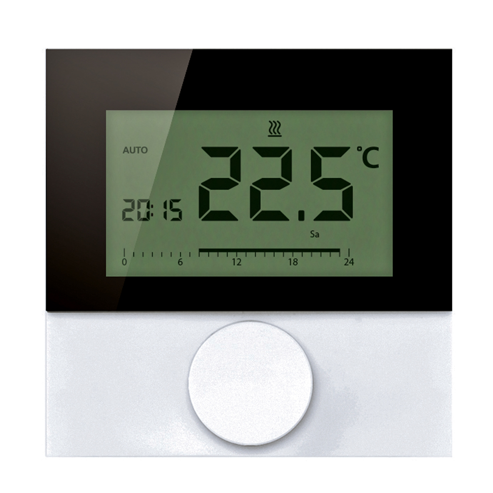 Alpha direct KOMFORT Designscheibe 24V Raumtemperaturregler Raumthermostat