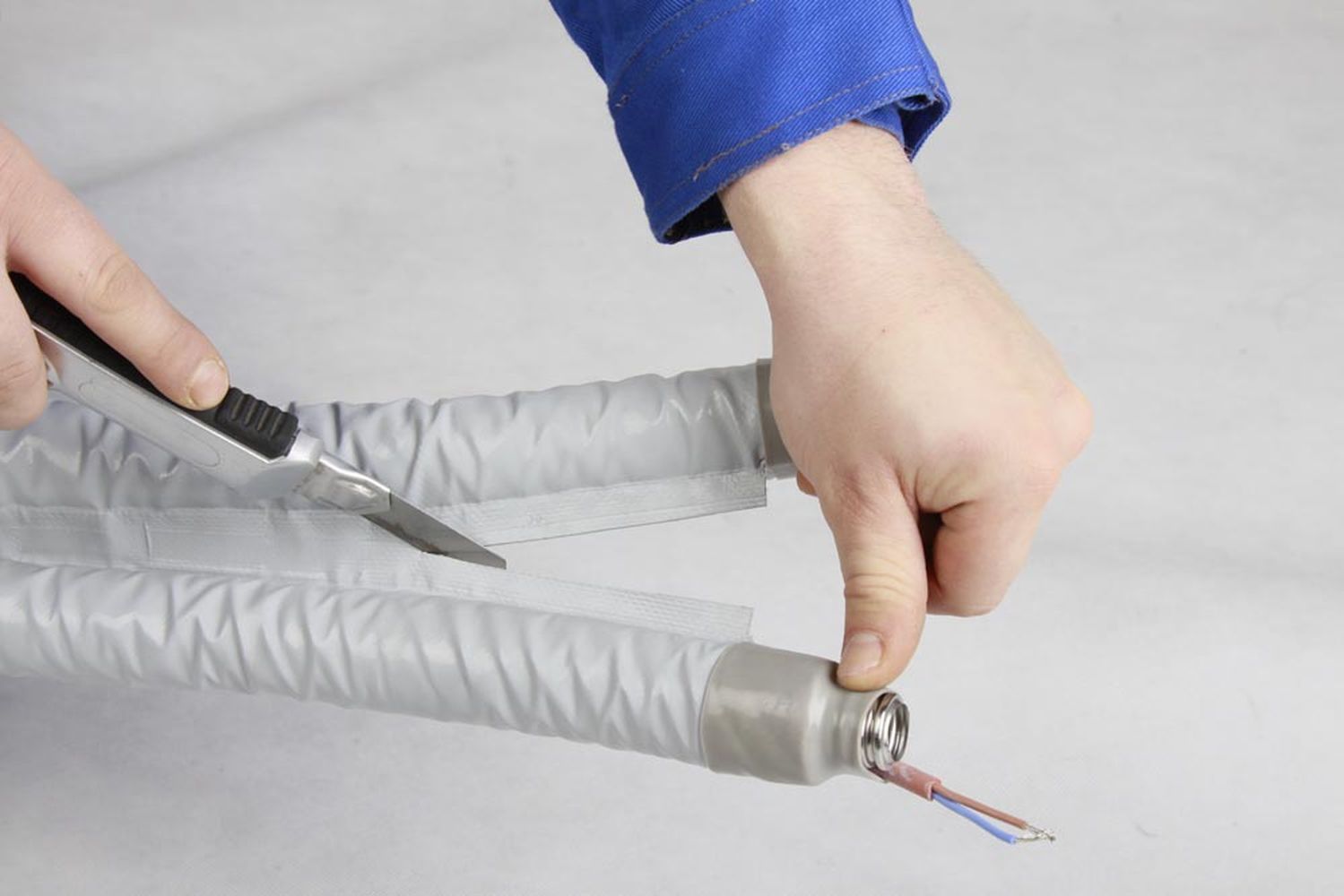 Nanosun-teilen DN16 Nanosun Solarleitung mit 13mm Aerogel Isolierung Edelstahlwellrohr - Meterware