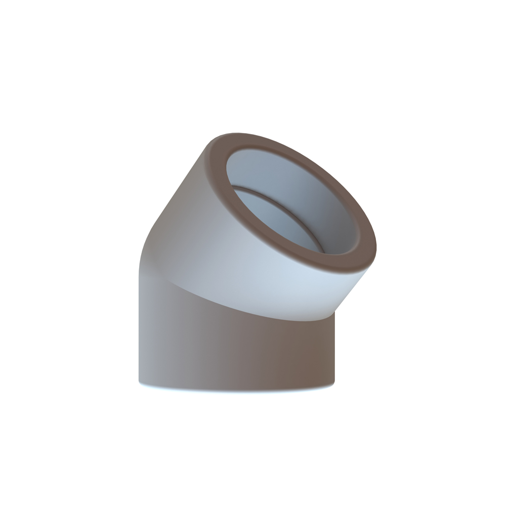Elbow-45-white-01 Aqua-Plus - PPR Rohr 45° Winkel Kunststoff Schweißsysteme 20-40 mm