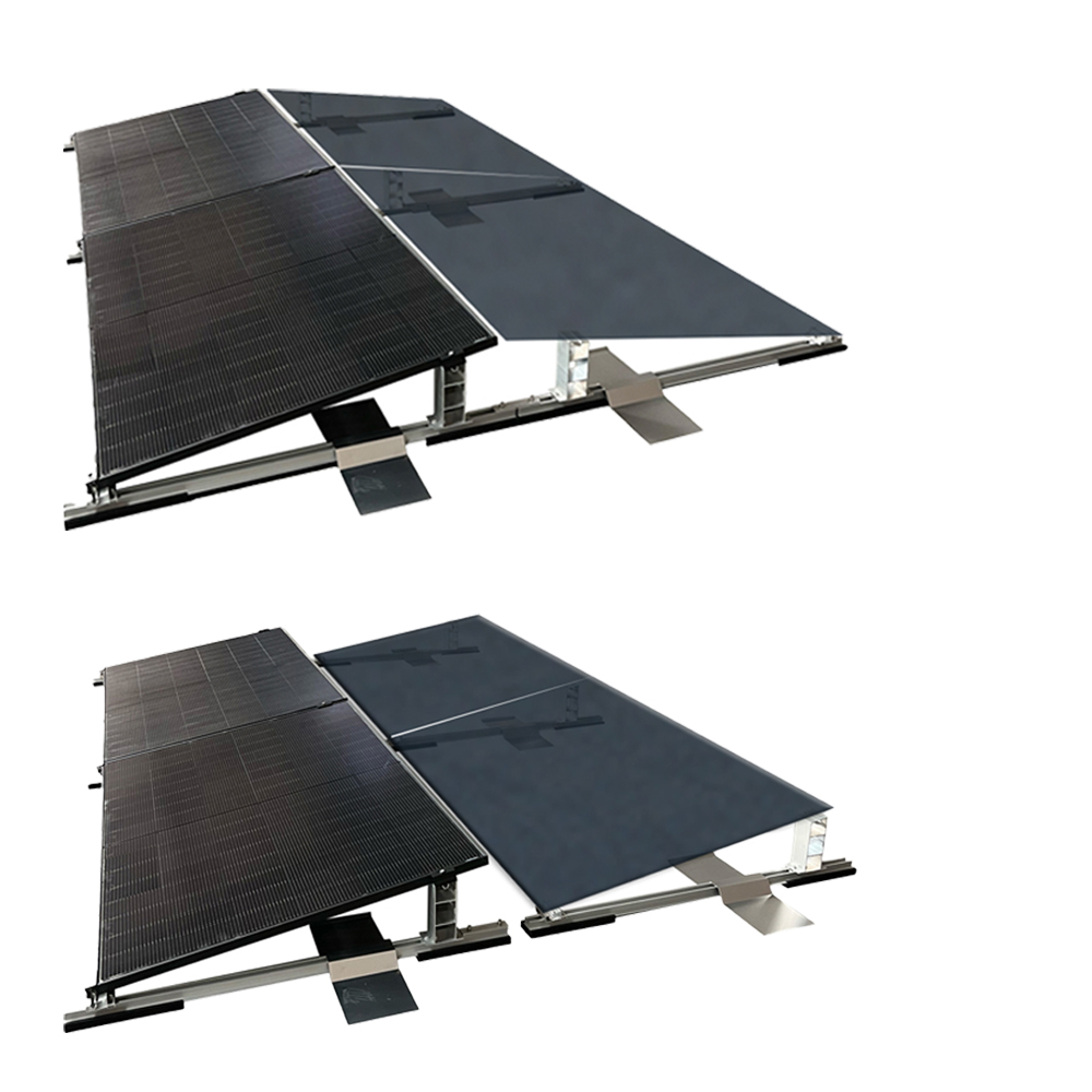 Solar Halterung Flachdach Ballast Montageset Dach Befestigung für 4 Solarmodule