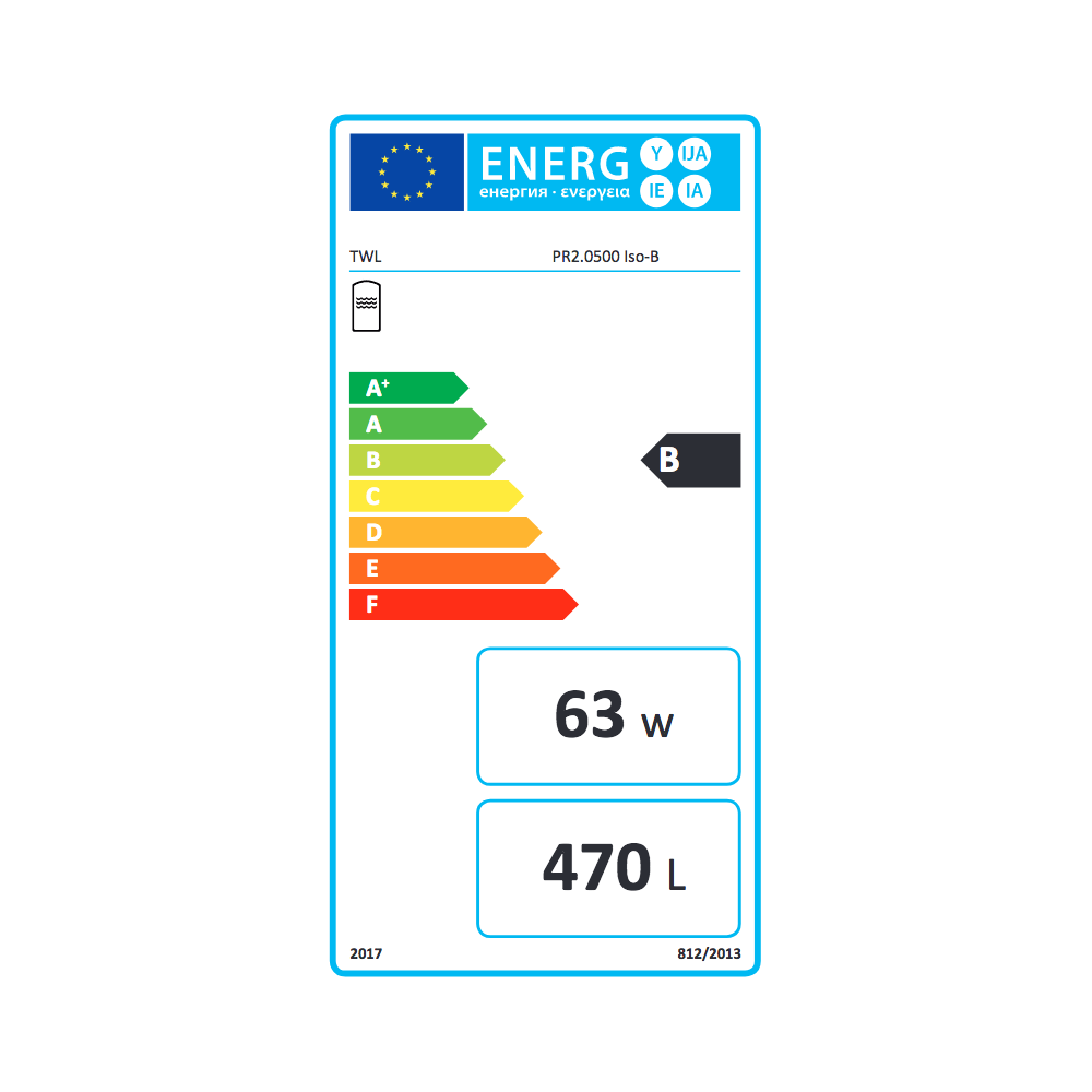 TWL Pufferspeicher PR2 500 Liter - ÖkoLine-B Isolierung