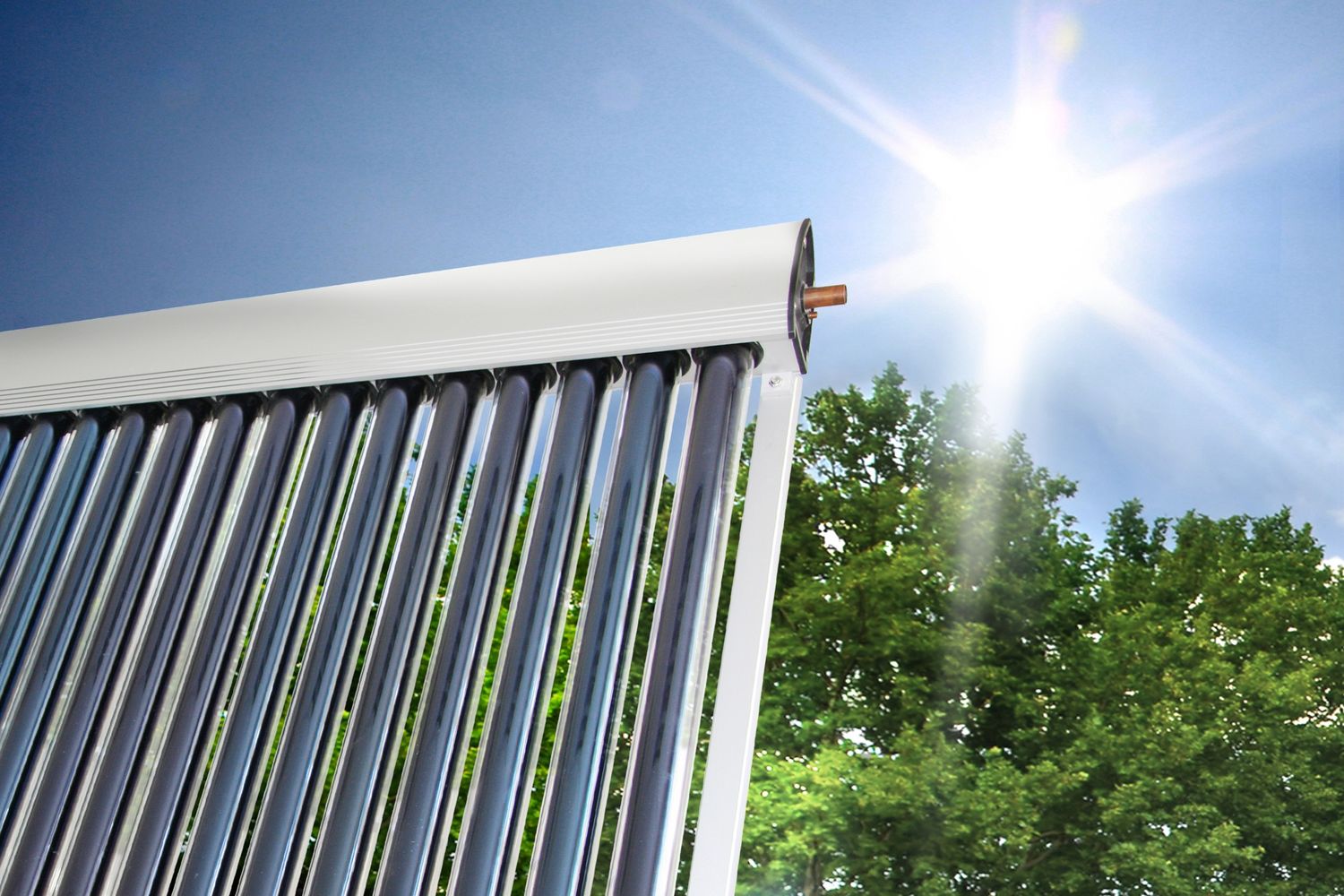 Brauchwasser-Kollektor Vakuumröhrenkollektor PRO - Brauchwasser Paket 4,58m² - für 400 Liter Speicher (BW-5.400)