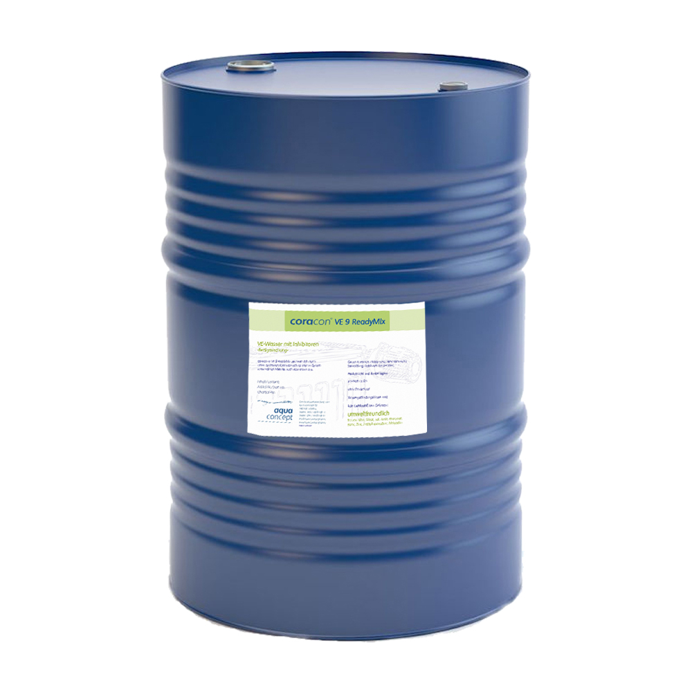coracon® VE 9 ReadyMix – Gebrauchsfertiges Heizungswasser VE-Basis Korrosionsschutz VDI 2035 konform für salzarme Fahrweise