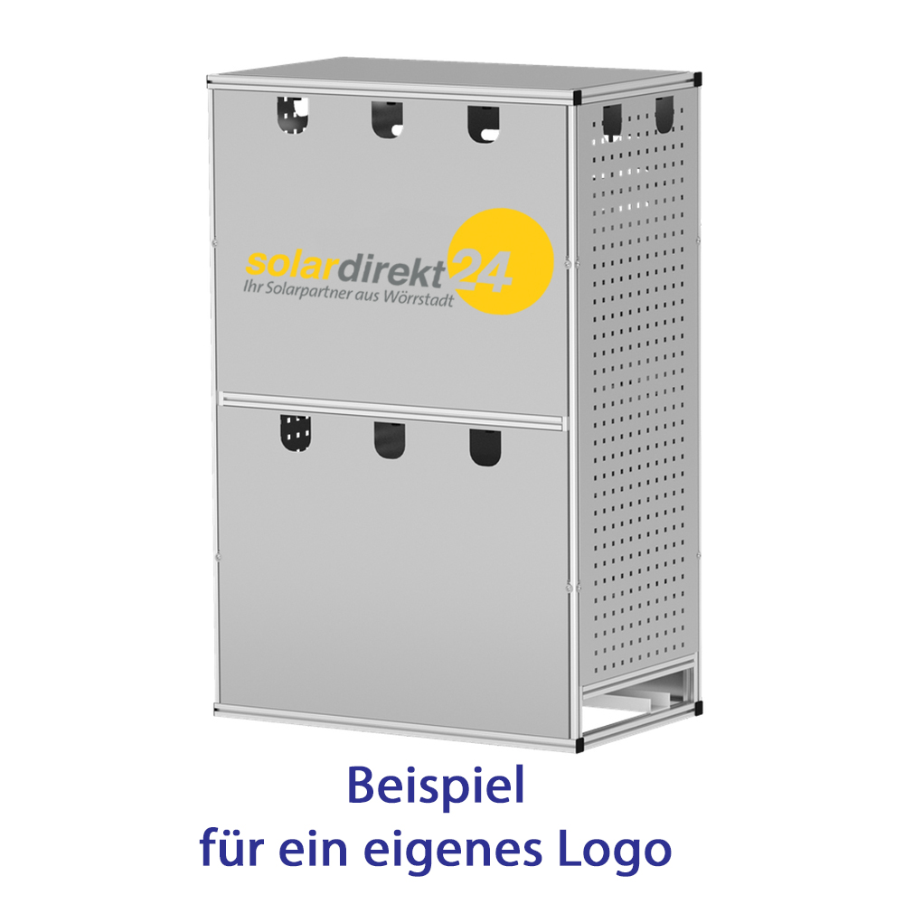 STI Wechselrichterunterstand Größe XL – Aluminium Schutzgehäuse für große Wechselrichter & Speicher, wetterfest, belüftet, individuell anpassbar