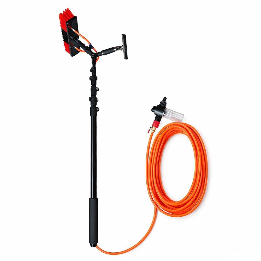 Sets Teleskop-Reinigung – Bürste & Abzieher für hohe und schwer erreichbare Flächen