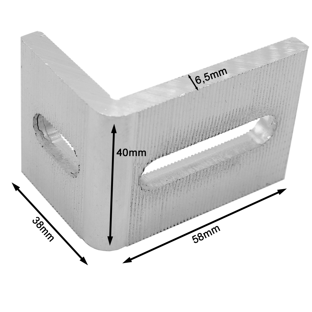 Winkel-02 Set Kreuzverband Winkel für Aluprofil inkl. Schrauben + Nutensteine Kreuzverbinder