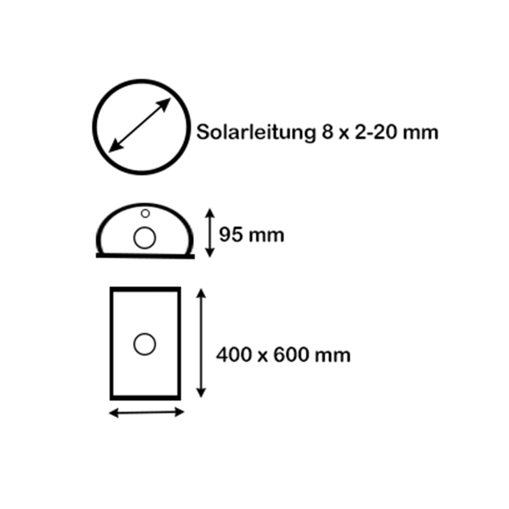 AufdachDICHT Mehrfach-Kabeldurchführung ROT Dachdurchführung Rohrdurchführung Solarkabel