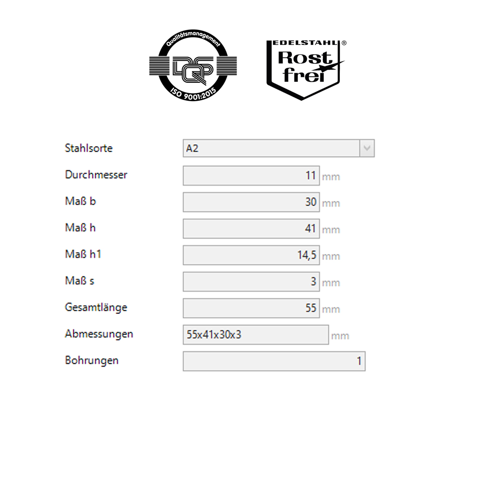 2er-Set Kreuzverbinder gestrahlt A2 Winkel für Aluprofil Kreuzverband Montageprofil