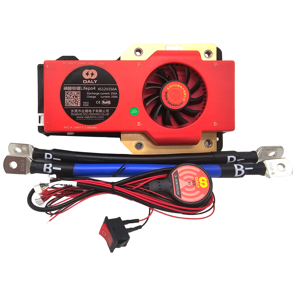 DALY Smart BMS LiFePO4 4S 12V 250A Battery Protection Board UART/RS485/CAN Balancing USB Bluetooth - 0% MwSt. DALY Smart BMS LiFePO4 4S 12V 250A Battery Protection Board UART/RS485/CAN Balancing USB Bluetooth - 0% MwSt.