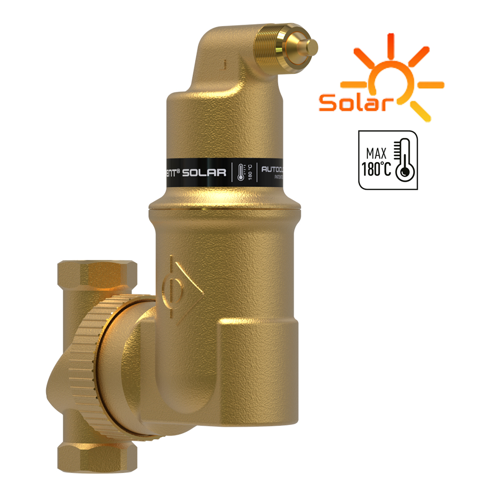 3/4 Zoll AUTOCLOSE-LUFTABSCHEIDER - Universal - SpiroVent Solar bis 180°