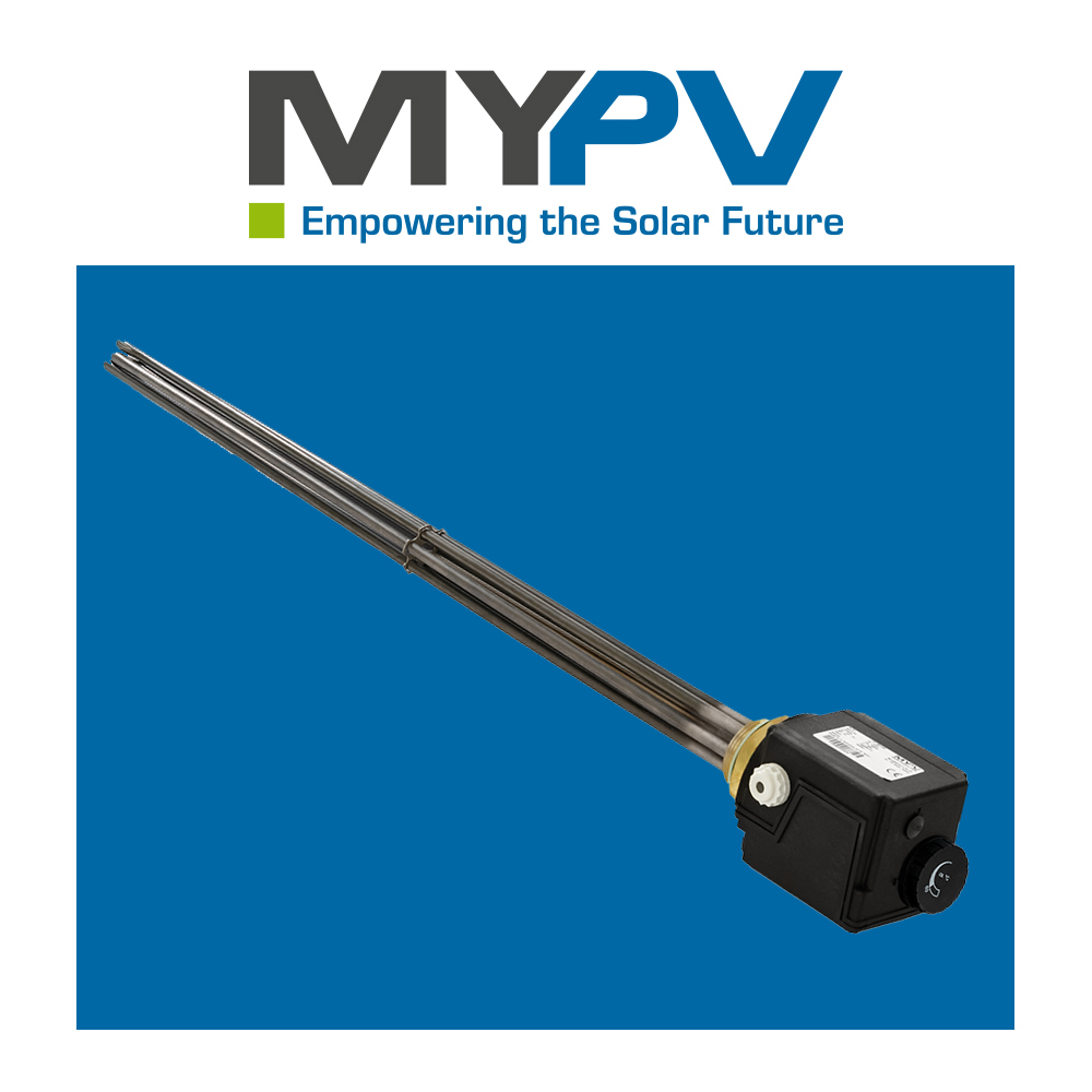 MyPV Elektroheizstab 9kW Gewinde 1 1/2" regelbar mit AC-Thor 9s Manager MyPV Elektroheizstab 9kW Gewinde 1 1/2" regelbar mit AC-Thor 9s Manager