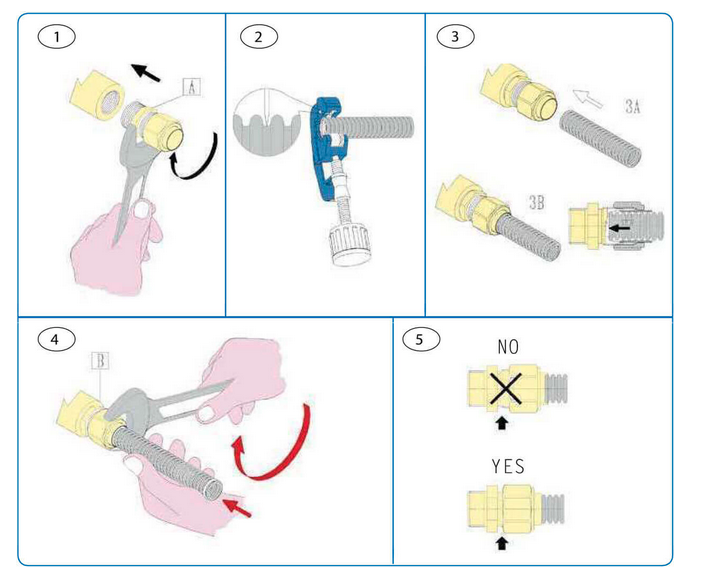 Winkel-Schnellverschraubung 90° DN16 auf 22mm Kupfer – Solarwellrohr Fitting