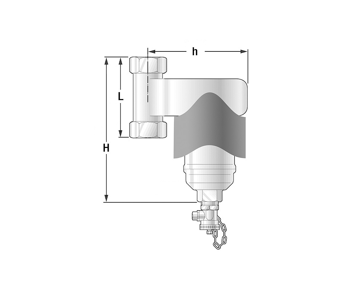Spirotrap MB3 Schlammabscheider mit Magnet 1“ IG - UE100WJ