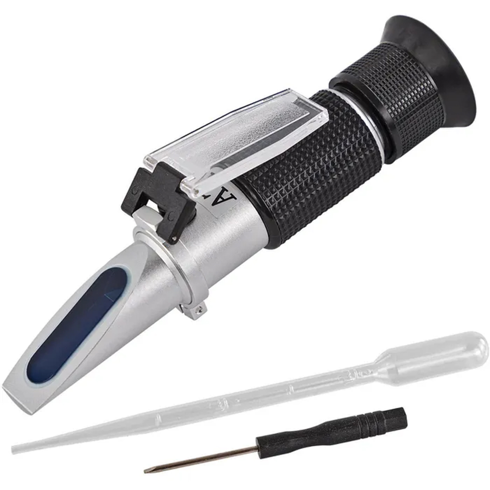 Refraktometer-Set Bestimmung des Frostschutzgehaltes für Solar- und Heizungsanlagen, PKWs und Batterien