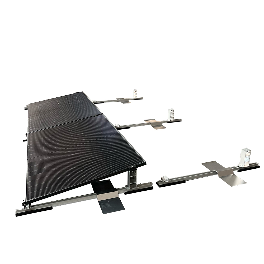 Solar Halterung Flachdach Ballast Montageset Dach Befestigung für 4 Solarmodule