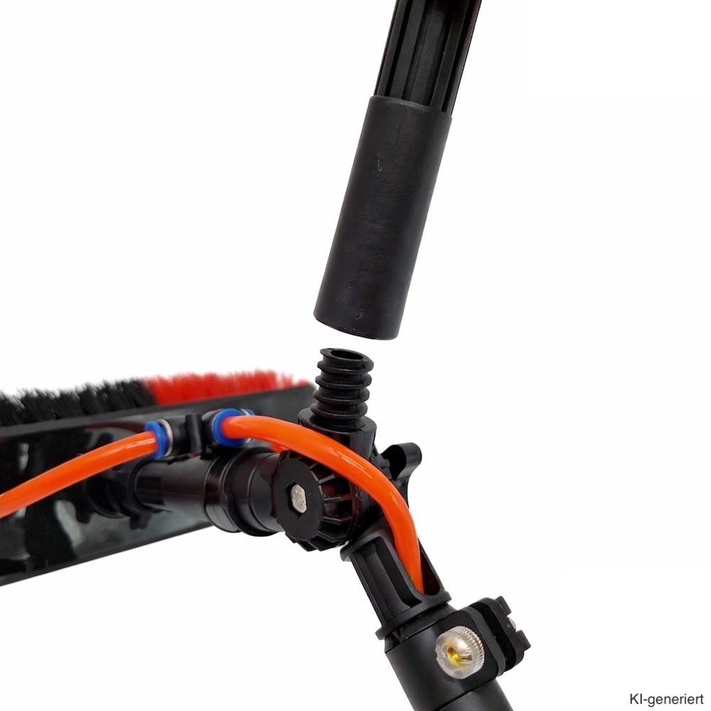 Teleskop-Reinigungsbürsten oder Abzieher – Aluminium-Waschbürsten für Solarmodule und hohe Flächen