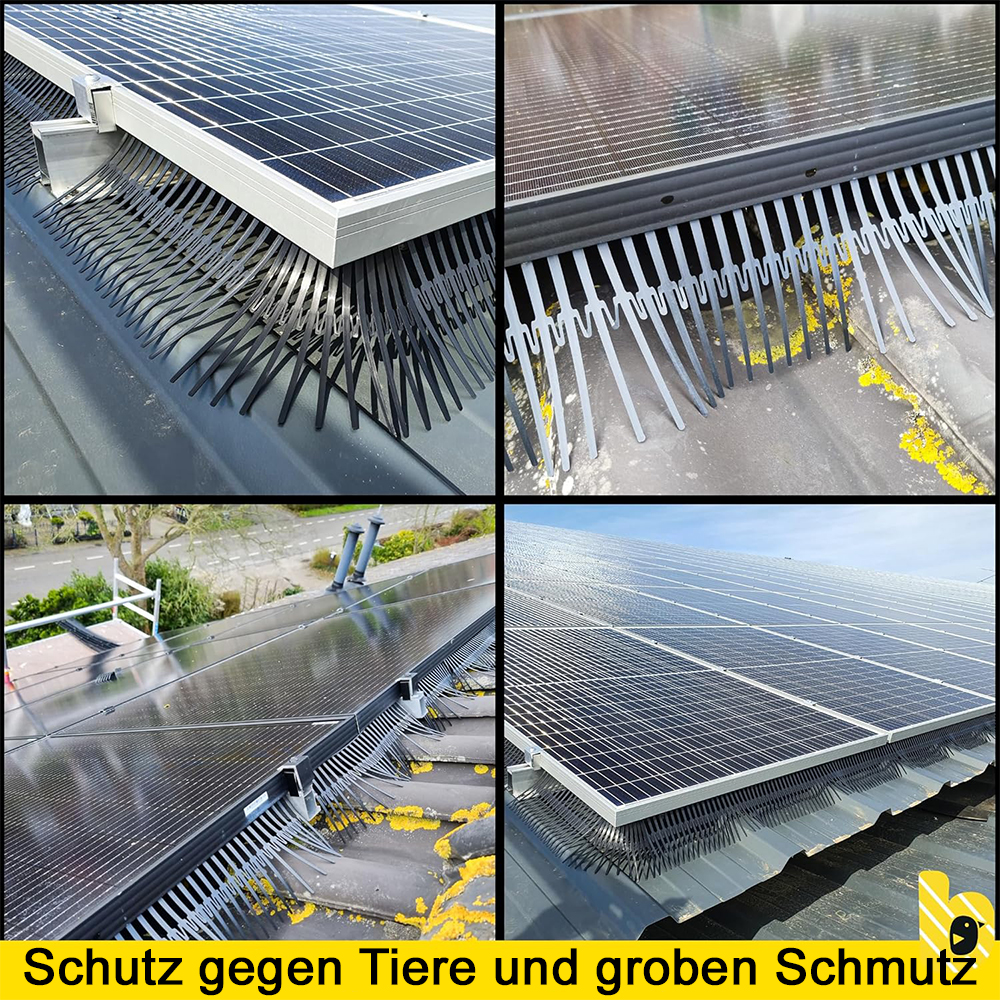 Birdstop 1 Meter H: 18cm Vogelschutz für Solaranlagen – Marderschutz für PV-Module & Dach