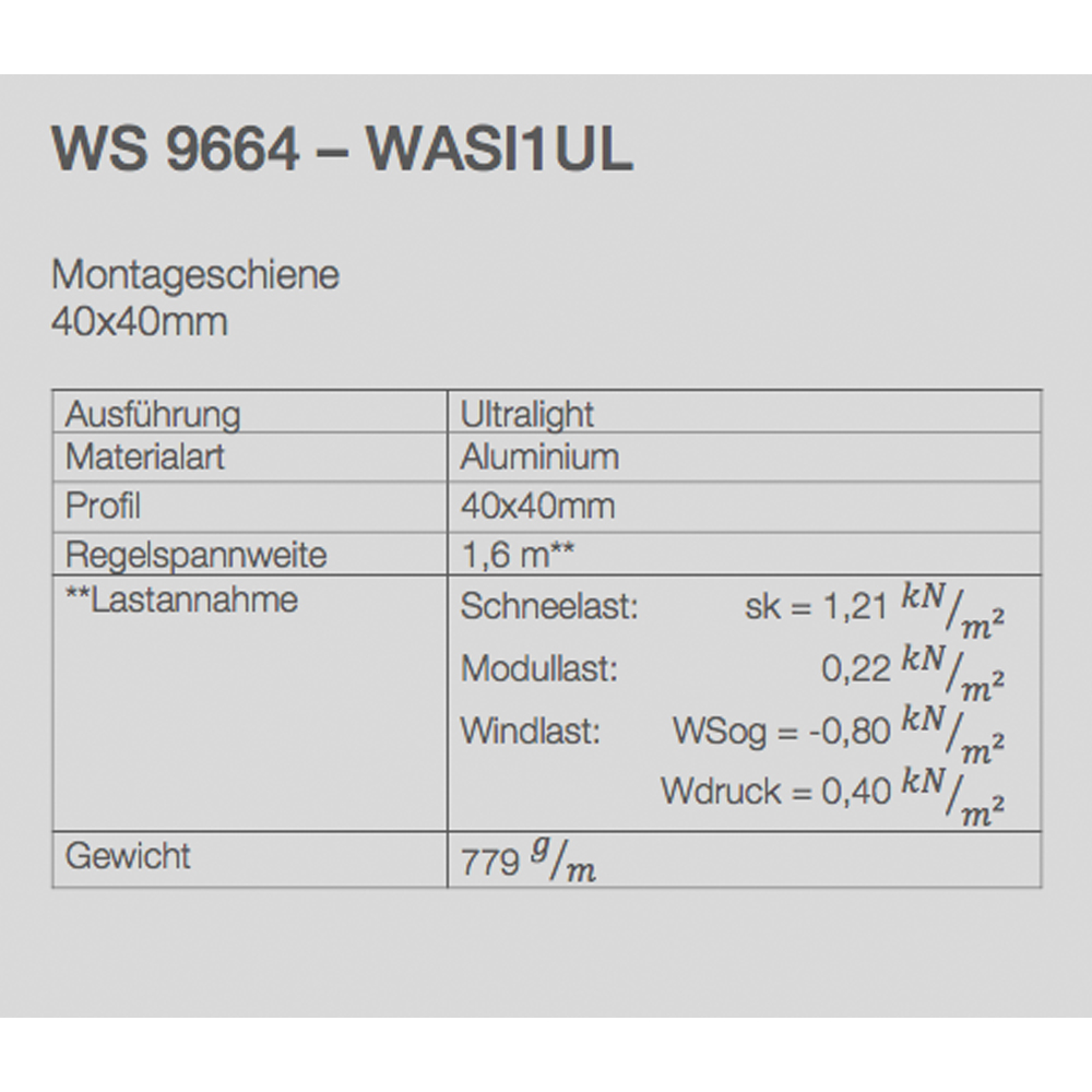 Grundset Aufdach Montagesystem Unterkonstruktion für 1 x Solarmodul, silberner Rahmen 30mm - 0% MwSt