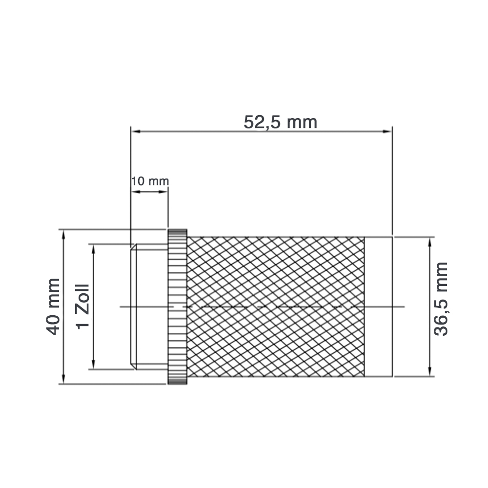 Schmutzfilter Saugkorb für Spül- und Befüllstationen mit 1" Gewinde