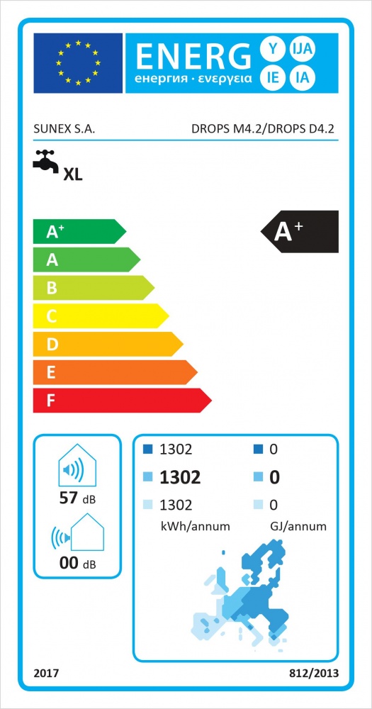 Luft-Wasser Wärmepumpe DROPS D 4.2 - Wärmeleistung 3,6 kW für Brauch-/Warmwasser