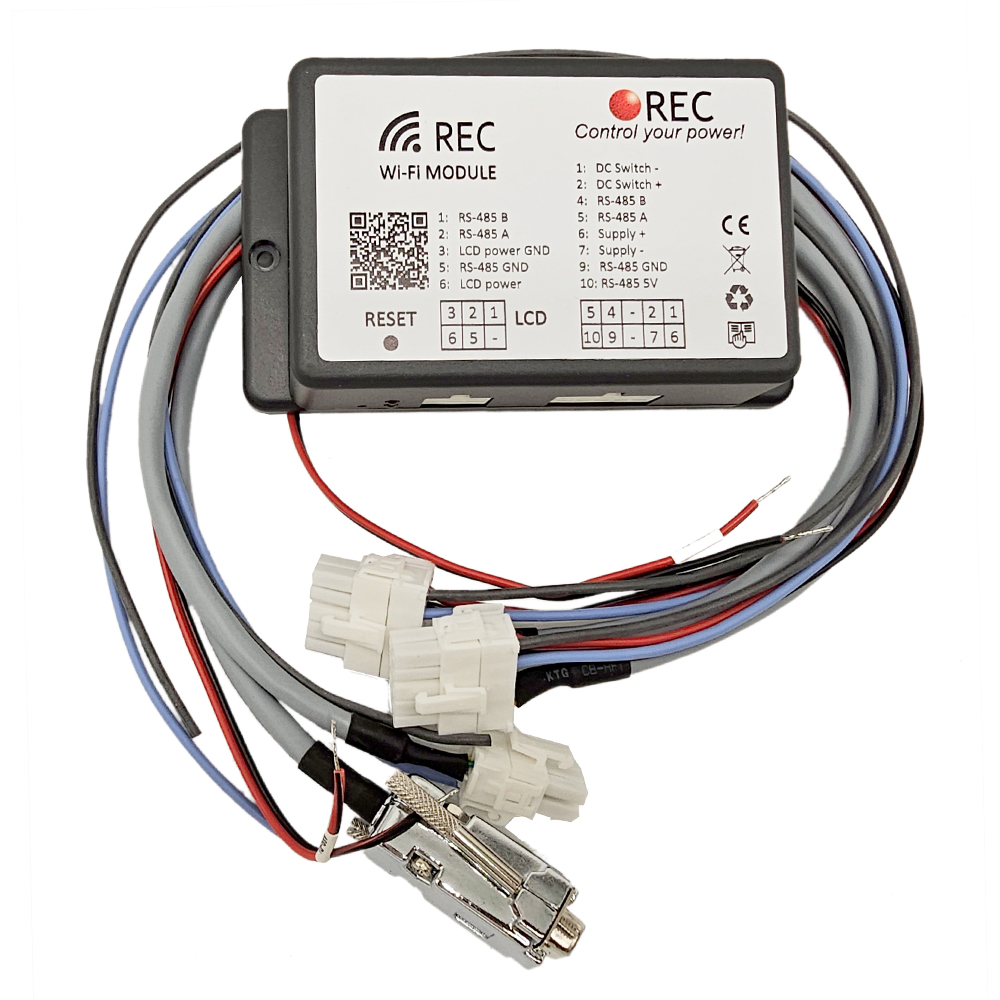 WiFi / WLAN Modul für alle REC BMS-Systeme - Live-Visualisierung Ihrer Batterieparameter - 0% MwSt. WiFi / WLAN Modul für alle REC BMS-Systeme - Live-Visualisierung Ihrer Batterieparameter - 0% MwSt.