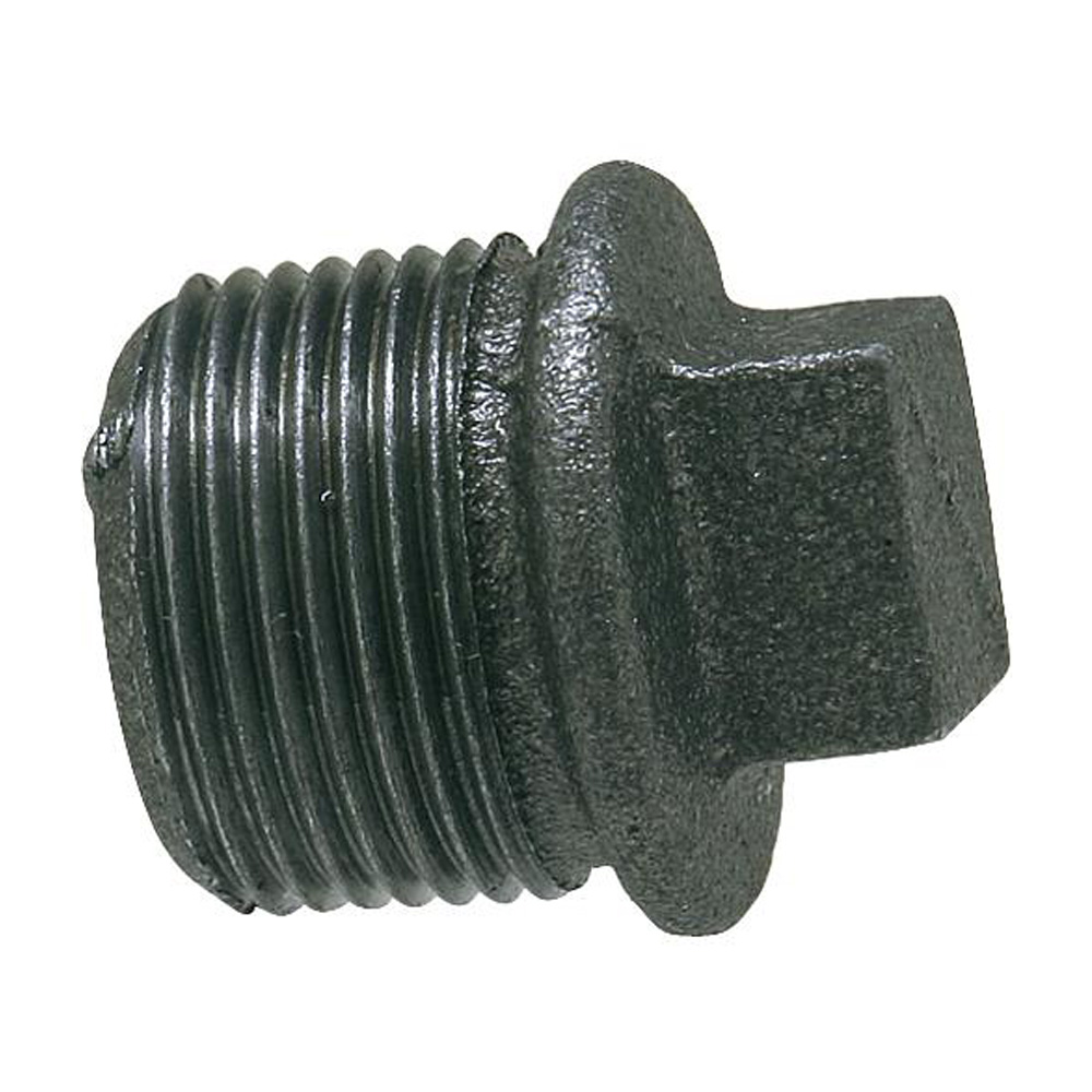 9308874-01 Temperguss Stopfen 3/8" bis 1 1/2" DN10 bis DN40 Fitting schwarz Typ 290