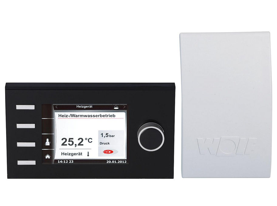 Wolf Bedienmodul BM-2 inkl. Außentemperaturfühler, schwarz Wolf Bedienmodul BM-2 inkl. Außentemperaturfühler, schwarz