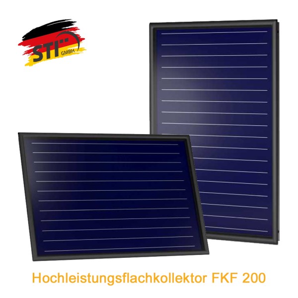 STI Hochleistungs-Flachkollektor FKF 200 Sonnenkollektor Solarthermie-Kollektor